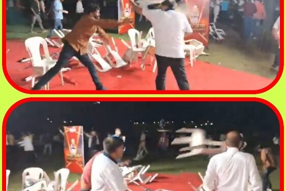 चुनाव परवान चढ़ने से पहले टीवी डिबेट शो WWF यानी फ्री स्टाइल दंगल में बदल गया देखे VIDEO