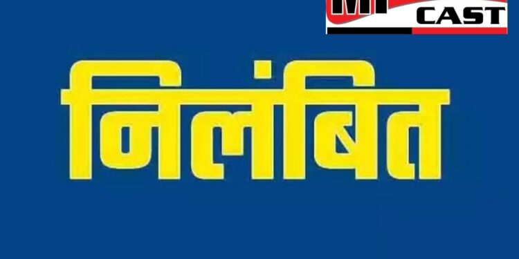 शासकीय कर्तव्यों के प्रति लापरवाही बरतने पर एक कर्मचारी निलंबित