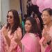 पिंक बूथ पर पिंक थीम: Pink साड़ी में महिलाओं ने किया मतदान