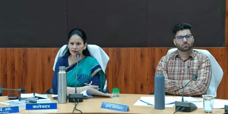 पेयजल की उपलब्धता पीएचई तथा संबंधित निकाय की जिम्मेदारी समीक्षा बैठक में कलेक्टर ने दिए निर्देश