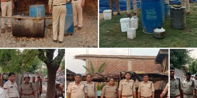 2500 कि.ग्रा. लाहन एवं 10 लीटर हाथ भट्टी मदिरा जप्त…!
