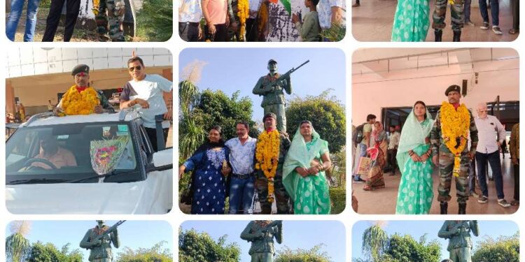 *छिंदवाड़ा निवासी फौज के हवलदार सीताराम उईके हुए सेवानिवृत*