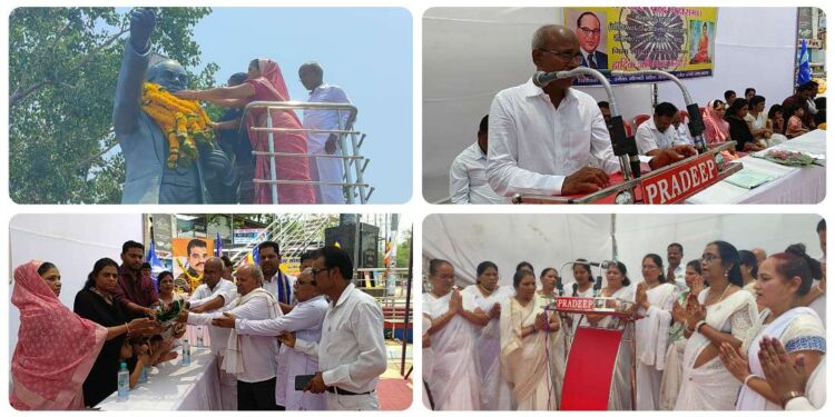 भारतीय बौद्ध महासभा द्वारा भगवान बुद्ध की 2567 वी जयंती का किया आयोजन  अमर शहीद विक्की पहाड़े सामाजिक कार्यकर्ता तुलसाआई गोंडाने को दी श्रद्धांजलि