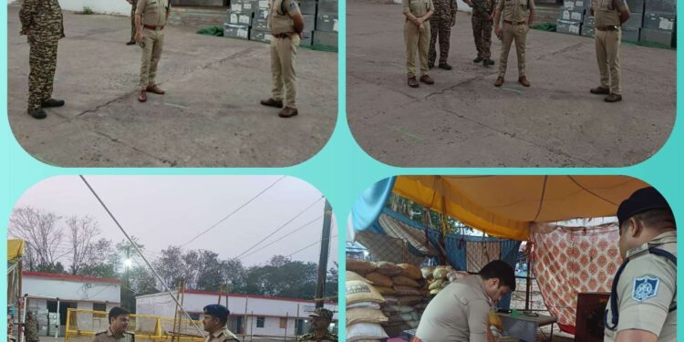 पुलिस अधीक्षक अभिजीत रंजन ने किया मंडी स्थित स्ट्रांग रूम का निरीक्षण*