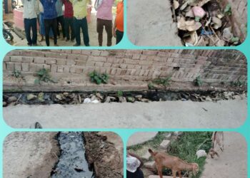 साफ सफाई को लेकर ग्रामीणों का हल्ला बोल , जताई नाराजगी