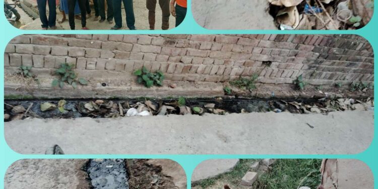 साफ सफाई को लेकर ग्रामीणों का हल्ला बोल , जताई नाराजगी