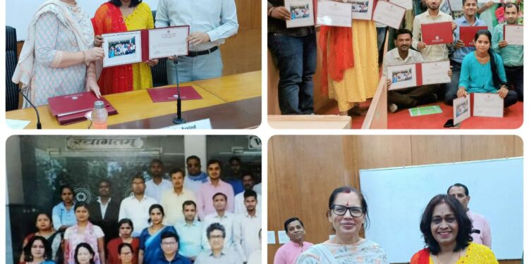 श्रम मंत्रालय भारत सरकार की संस्थान दिल्ली में श्रम कानून क्षमता निर्माण में समाज सेवी मंजूषा गौतम ने लिया प्रशिक्षण– अधिवक्ता समाजसेवी मंजूषा गौतम श्रम मंत्रालय भारत सरकार संस्थान की ओर से हुई सम्मानित VIDEO