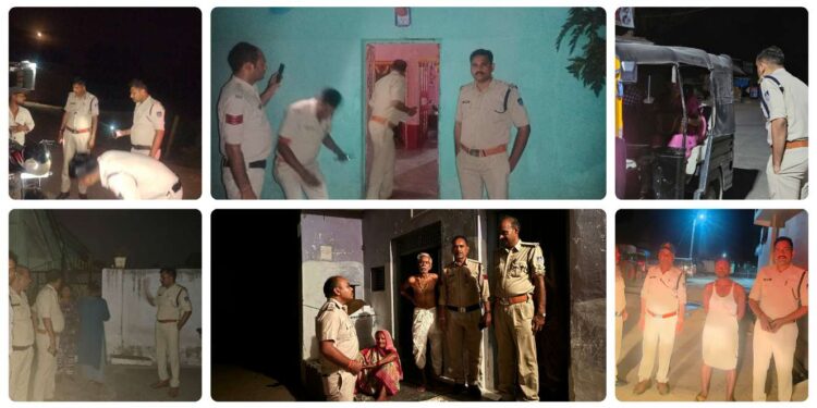 पुलिस अधीक्षक कटनी अभिजीत कुमार रंजन कांबिंग_गस्त भ्रमण पर, शहरी थाना/ चौकी प्रभारी एवं कांबिंग गस्त में रवाना होने वाले बल को स्वयं ब्रीफ कर कार्यवाही हेतु दिए निर्देश*