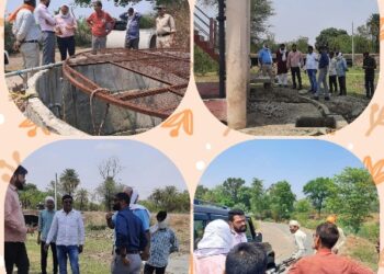 कलेक्टर के निर्देशानुसार जनपद सीईओ के द्वारा किया जा रहे निरीक्षण  जल जीवन मिशन अंतर्गत योजना क्रियान्वयन की जांच की