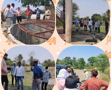 कलेक्टर के निर्देशानुसार जनपद सीईओ के द्वारा किया जा रहे निरीक्षण  जल जीवन मिशन अंतर्गत योजना क्रियान्वयन की जांच की