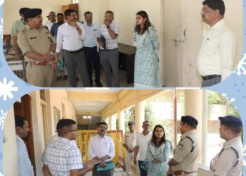 कलेक्टर एवं पुलिस अधीक्षक ने स्ट्रांग रूम की सुरक्षा व्यवस्था का निरीक्षण किया मतगणना की तैयारियों के संबंध में आवश्यक दिशा निर्देश भी दिए
