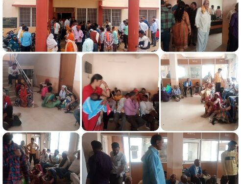 बत्ती गुल होने के कारण नही हो पा रही रजिस्ट्री, उमस भरी भीषण गर्मी में रजिस्ट्री कार्यालय में लोगो की हालत खराब,पानी की भी नही कोई सुविधा