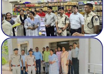 एप्पल हॉस्पिटल की जाँच बिना रजिस्ट्रेशन के चल रहा था अस्पताल नये मरीजों को भर्ती करने पर लगाई रोक राजस्थान मिष्ठान्न भंडार का निरीक्षण कर खाद्य पदार्थों के लिये सेंपल