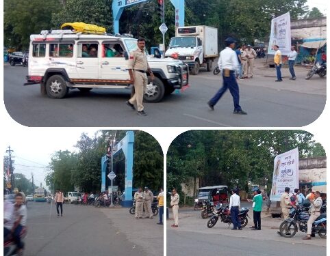 यातायात विभाग की चलानी कार्रवाही