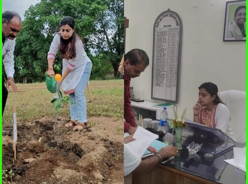 आज कलेक्‍टर नर्मदापुरम सुश्री सोनिया मीना द्वारा साडा का निरीक्षण किया गया,