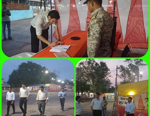 *कलेक्टर श्री प्रसाद ने किया स्ट्रांग रूम का निरीक्षण*  *सुरक्षा बलों को मुस्तैद रहकर चाक- चौबंद निगरानी के दिए निर्देश*