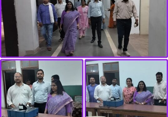 शासकीय कन्या महाविद्यालय, कटनी का निरीक्षण किया।