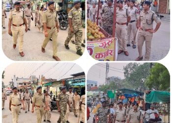 *डोंगरगढ़ पुलिस के द्वारा पैदल गस्त कर शहर के होटल/लॉज/ढाबों को किया गया चेक*