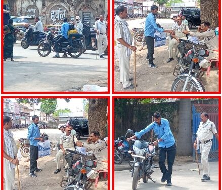 कटनी कोतवाली पुलिस की वाहन चेंकिग कार्यवाही, 25 चालान कटे