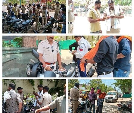 *माधव नगर पुलिस V/S यातायात पुलिस ट्रैफिक* *माधव नगर गेट पर चल रहा जोड़तोड़ से पुलिस चलानी कार्यवाही का कॉम्पिटिशन, माधव नगर पुलिस के कटे 6 चालान वही यातायत पुलिस के हुए 3*