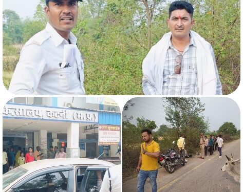 *यातायात हाईवे सुरक्षा चौकी जुहला बाईपास द्वारा की गयी सड़क दुर्घटना में घायल व्यक्ति की सहायता*