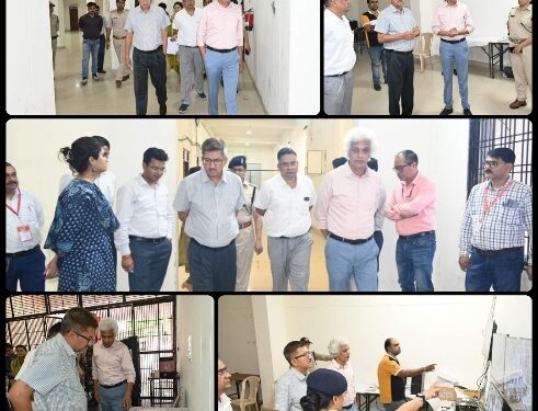संयुक्‍त निर्वाचन पदाधिकारी श्री खत्री ने स्‍ट्रांग रूम और मतगणना स्‍थल की सुरक्षा और व्‍यवस्‍थाओं का लिया जायजा
