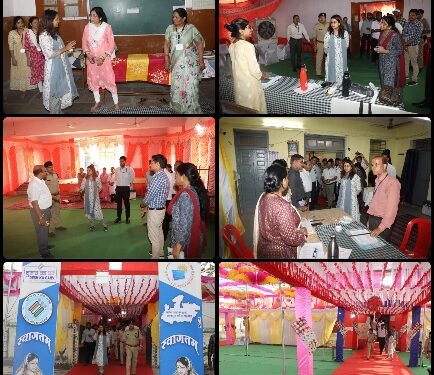 कलेक्टर एवं एसपी ने किया शहर के विभिन्न मतदान केन्द्रों का निरीक्षण