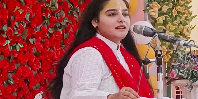 *श्रीमद् भागवत ज्ञान यज्ञ सप्ताह के पांचवे दिन श्री कृष्णा की बाल लीलाओं एवं गोवर्धन प्रसंग ने मनमोहा* जो व्यक्ति गोवर्धन जी की पूजा करता है, उसके समस्त पाप नष्ट हो जाते