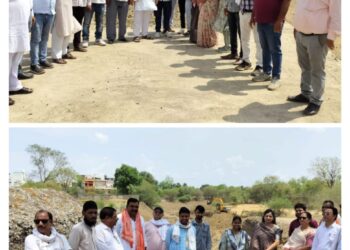नपा अध्यक्ष और पार्षदों ने किया निर्माण कार्यों का निरीक्षण
