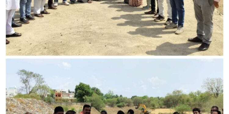 नपा अध्यक्ष और पार्षदों ने किया निर्माण कार्यों का निरीक्षण