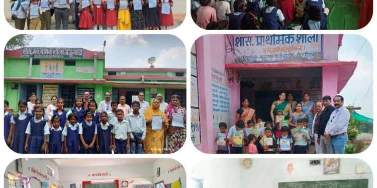 *मोहखेड़ विकासखंड के स्कूलों में मनाया गया प्रवेश उत्सव* *विद्यालय में पालकों एवं जनप्रतिनिधियों ने दी उपस्थिति* *डीपीसी ने मैनीखापा में किया निरीक्षण* *छात्रों को तिलक लगाकर, पुस्तकें वितरणकर व विशेष मध्यान भोजन के साथ हुआ शैक्षणिक सत्र का शुभारंभ*