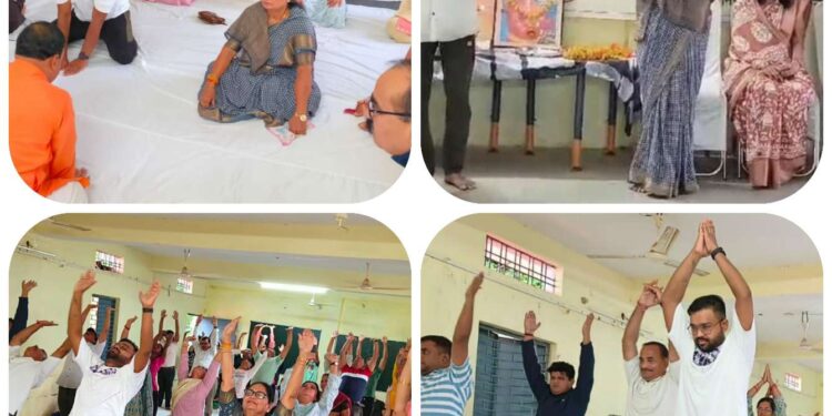 योग विश्व को भारत की अमूल्य देन – नपा अध्यक्ष शशि अनिल यादव योग मानव कल्याण का सबसे बड़ा साधन एसडीएम विजय राय प्रतिदिन योग का तनाव रहित स्वस्थ जीवन जी सकते हैं एसडीपी मनोज मिश्रा