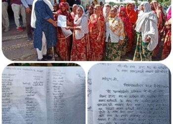 रीठी आंगनबाड़ी कार्यकर्ता ने सोपा ज्ञापन,,