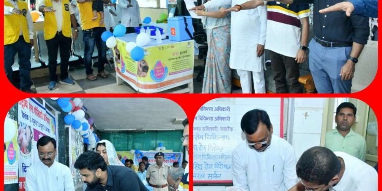 *कलेक्टर श्री सिंह ने पोलियो बूथ पर बच्चों को दवा पिलाई*