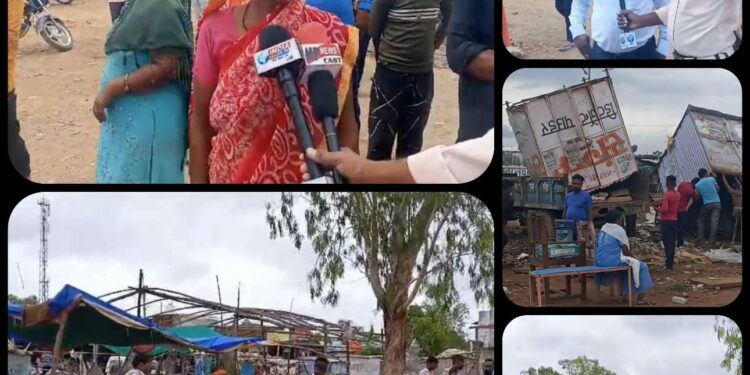 दो वर्ष पूर्व भी छीनी थी गरीबों की रोजी रोटी,नही हुआ दुकानों का निर्माण,,,