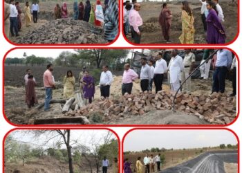 कलेक्टर सुश्री ऋजु बाफना ने आज शुजालपुर क्षेत्र के ग्राम ताजपुर उकाला, टिटवास-भीमपुरा एवं अमलाय का भ्रमण कर “जल गंगा संवर्धन अभियान” के तहत किये जा रहे जल संरक्षण के कार्यों का निरीक्षण किया
