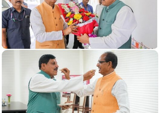 मध्यप्रदेश में 29 सीटों पर कमल खिलने पर बधाई दी।