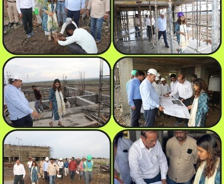 आईएसपी कालीसिंध परियोजना के द्वितीय चरण में बन रहे पंप हाऊस का निरीक्षण