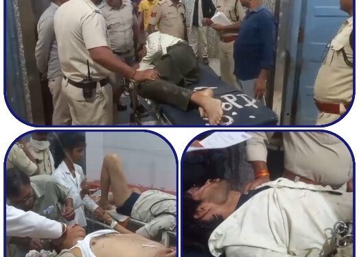 *आरोपी लेकर न्यायालय पेश करने जा रही पुलिस की बोलेरो वाहन पेड़ से टकराई, 3 पुलिसकर्मी घायल,* देखिऐ VIDEO
