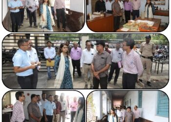 बीकेएसएन शासकीय महाविद्यालय का कलेक्टर सुश्री ऋजु बाफना  ने निरीक्षण किया