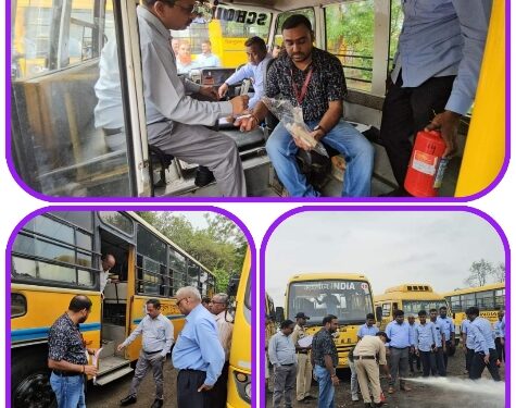 कलेक्टर के निर्देशानुसार स्कूली बसों का ऑकस्मिक जांच-निरीक्षण किया गया। इसका उद्देश्य स्कूली बच्चों की सुरक्षा, स्कूल बसों का सावधानी पूर्वक संचालन एवं दुर्घटनाओं को रोकना