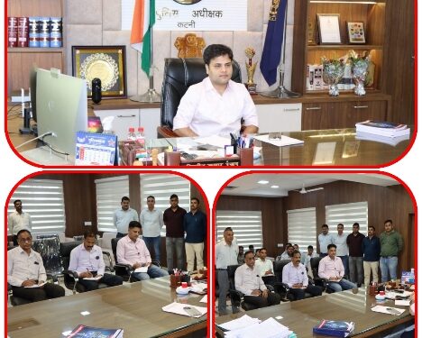 *आगामी त्योहारों के मद्देनजर एसपी अभिजीत रंजन कटनी द्वारा ली गई आसूचना संकलन की बैठक*