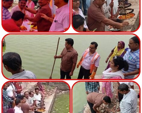 कटनी । जल_गंगा_संवर्धन_अभियान_MP के तहत रविवार को गंगा दशहरा के दिन जनपद पंचायत बड़वारा की ग्राम पंचायत बड़वारा में