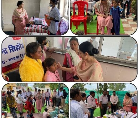 डॉ. सलोनी सिडाना ने दस्तक अभियान के शिविर में बच्चों का स्वास्थ्य परीक्षण किया मंडला जिले के समस्त स्वास्थ्य केन्द्रों में दस्तक अभियान जारी