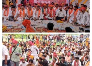 *श्री राणा सांगा राजपूत सेना एवं श्री गायत्री प्रज्ञा पीठ द्वारा महाराणा प्रताप की जयंती पर उनकी मूर्ति का हुआ अनावरण निकली भव्य शौर्य यात्रा*