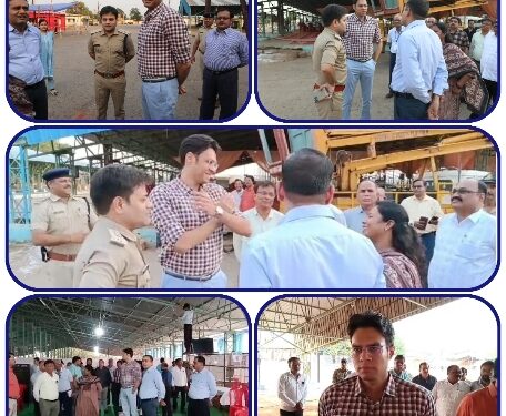 कलेक्टर व एस पी ने किया मतगणना स्थल का निरीक्षण  मतगणना कक्ष में कूलर और शीतल पेयजल के प्रबंध के दिए निर्देश  मतगणना 4जून को कृषि उपज मंडी परिसर में होगी  मतगणना स्थल पर लागू रहेगा प्रतिबंधात्मक आदेश