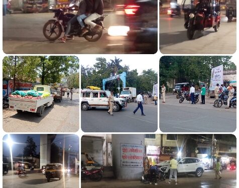 यातायात विभाग की कार्यवाही के बाद भी नही सुधर रही यातायात व्यवस्था, 6 चालान काटना है अनिवार्य, सड़क दुर्घटना होती है तो हो, हमे चालान काटने से मतलब