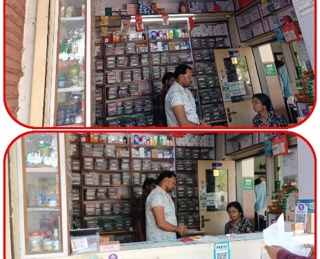 मैसर्स अजय मेडिकल स्टोर माधवनगर को प्रदत्त लाइसेंस दो दिवस के लिए निलंबित