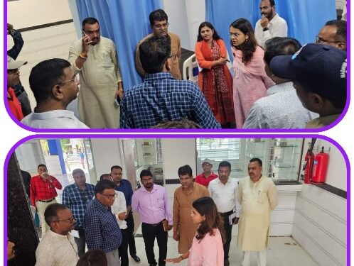 मातृ एवं शिशु स्वास्थ्य चिकित्सालय का निरीक्षण कलेक्टर