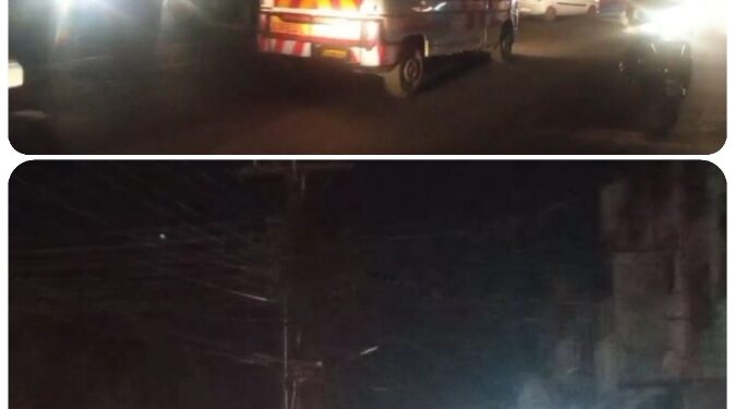 राहगीर रहे परेशान शहर की बत्ती घण्टो रही बन्द